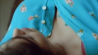 A Horny Housewife Entices Her Lover With Her Ample Bosom