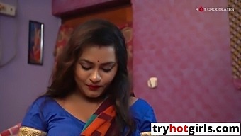 Teen With Big Natural Tits Gets A Handjob From Desi Teacher