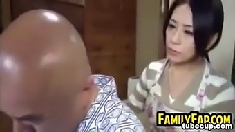 Mature Man And Young Woman Engage In Sexual Activity