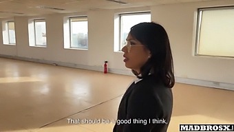 Real Estate Agent Gets Fucked On Property Visit For A Sale