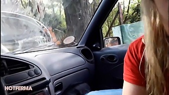 Amateur Blonde Engages In Public, Bareback Oral Sex With Unknown Man